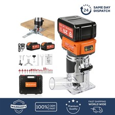 Wood Router Trimmer Electric UK 21V Tool Brand New Palm Router Brushless 6-Speed
