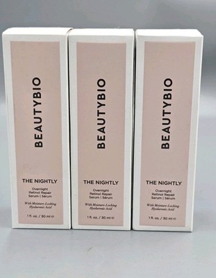BeautyBio The Nightly Overnight Retinol Repair Serum 1 fl Oz New Sealed Lot Of 3