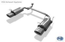 Duplex Sportauspuff für Hyundai Accent 2 Typ LC Bj.00-05 160x80mm flachoval