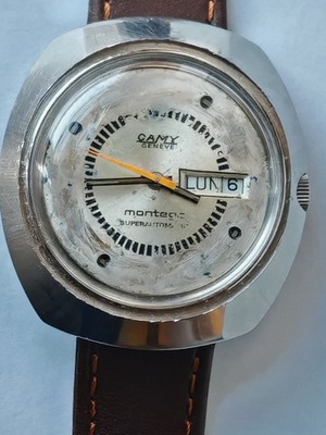 VINTAGE CAMY GENEVE MONTEGO SUPER AUTOMATIK FUNKTIONIERT EINWANDFREI 40MM