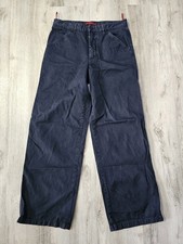 Vintage PRADA Women's Dark Blue Pants, 32x31