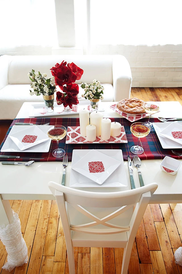 Diamond White BPA-Free Melamine Small Rectangle Platter, 14 by 7-Inches, White - Image 2 of 4