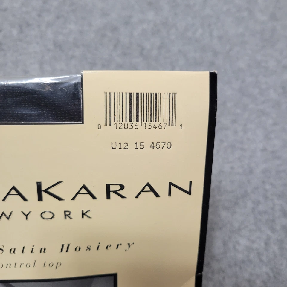 Donna Karan Opaque Satin Hosiery Womens Medium Black Control Top Style 270 NWT - Image 3 of 4