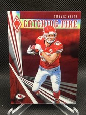 2019 PANINI PHOENIX CATCHING FIRE RED #15 TRAVIS KELCE 55/299