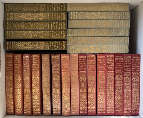 5 kleine antike Bücher olivgrün Blumen Bücherregal Jedermannsbibliothek UK 1912 - Bild 21 von 24
