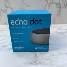 Amazon Echo Dot 3rd Gen. Bluetooth, With Alexa. Charcoal. New / Sealed.
