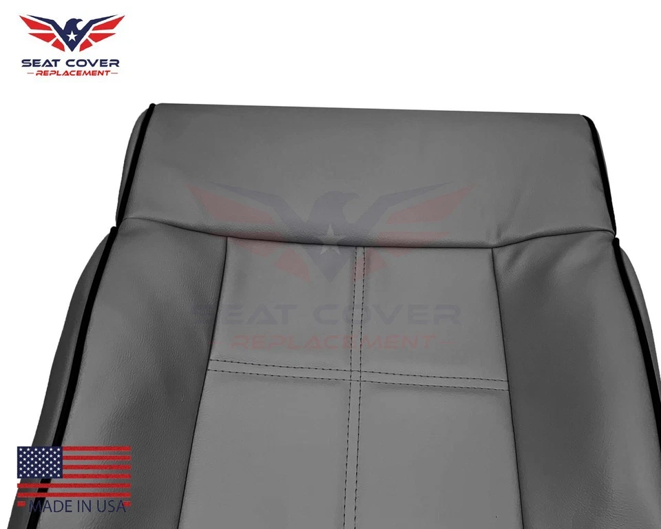 2006 - 2008 Lincoln Mark Lt Dove Gray Genuine Leather Seat Covers - Image 4 of 4