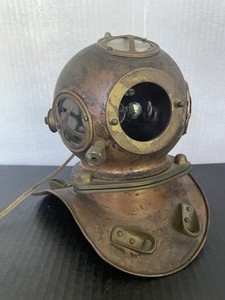 Diving Divers Ocean Helmet Metal Copper Antique lighting Retro Marine