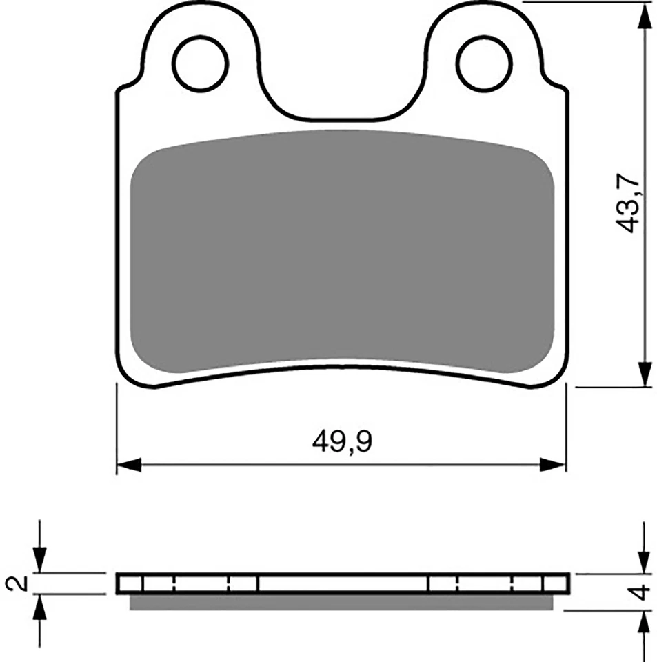 Brake Disc Pads Front For Gas Gas TXT 250 Pro 2009 - Image 2 of 2