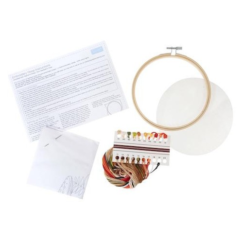 Trimits Embroidery Kit with Hoop - Toadstool Squirrel - Picture 2 of 4