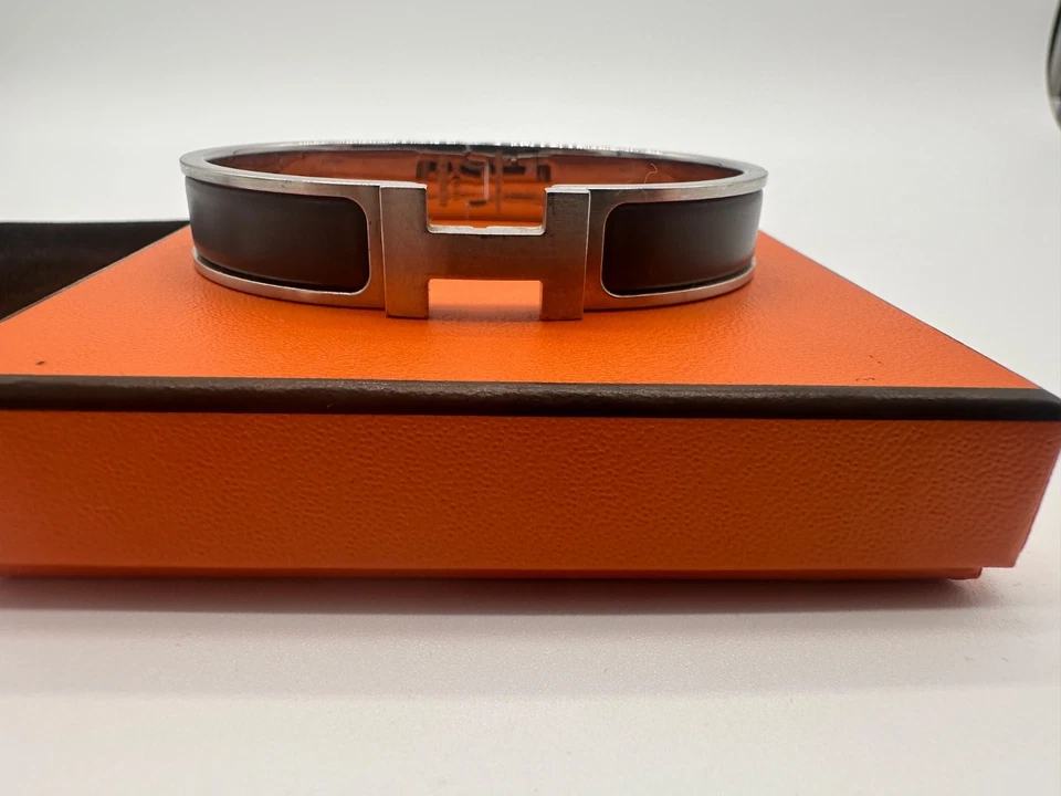 Pulseira masculina Hermès Clic HH - Imagem 2 de 4
