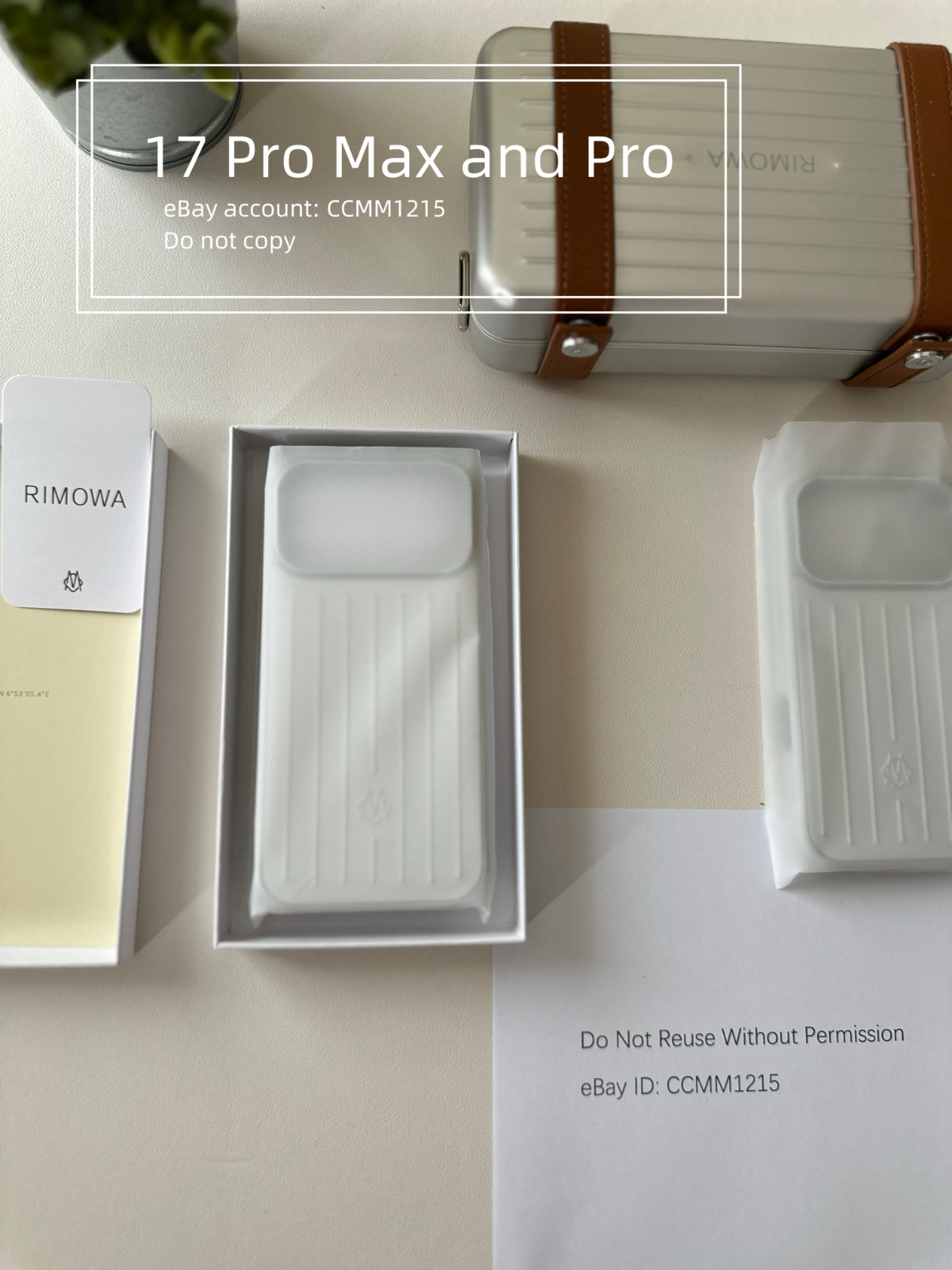 RIMOWA Custodia telefono alluminio argento iPhone 17 Pro / Pro Max foto 4