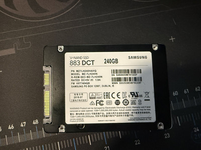 Samsung 883 DCT MZ-7LH240N 240GB 2.5  SATA III 6.0Gbps TLC Enterprise SSD Drive