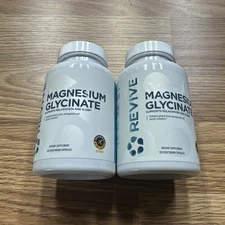 2 X REVIVE MD MAGNESIUM GLYCINATE Relaxation Sleep Stress Recover 120 Caps