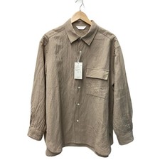 STILL BY HAND Long-Sleeve Shirt, Size 48, Wool, BEGSH03254