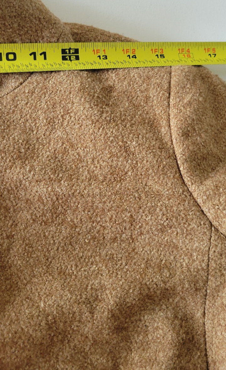 Talbots Jacket Wool blend snap closure light brow… - image 5