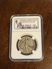 1945-D / WALKING LIBERTY HALF DOLLAR [DB-6625-003 (VINTAGE) KEEPSAKE SLAB / VF+