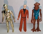 Star Wars 1977' C-3PO + OB Wan & 78' Hammerhead Action Figures Hong Kong Kenner