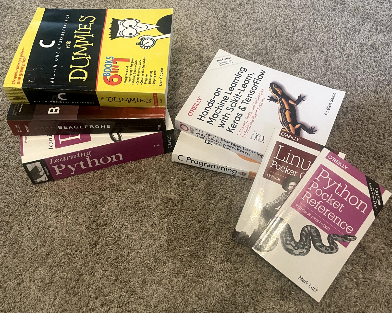 LOT of 7 Programming Books – Python, C, Linux, Machine Learning ...
