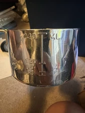 Lot of 3 vintage Vollrath Stainless Steel Cup W/ Handle 1 cup measuring cup