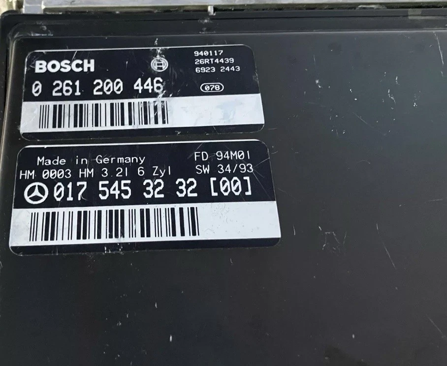 梅赛德斯奔驰 W124 E320 300E 300CE 发动机控制单元 0175453232 ECU 0261200446 — 第 2/2 张图片