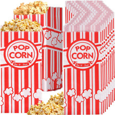 500 Pieces Paper Popcorn Bags, 1 Oz Bags Individual Servings for Machine Maker C