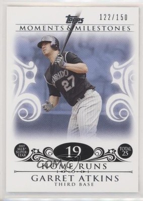 2008 Moments & Milestones Garrett Atkins (2007 MLB Superstar 25 Home Runs) yf0