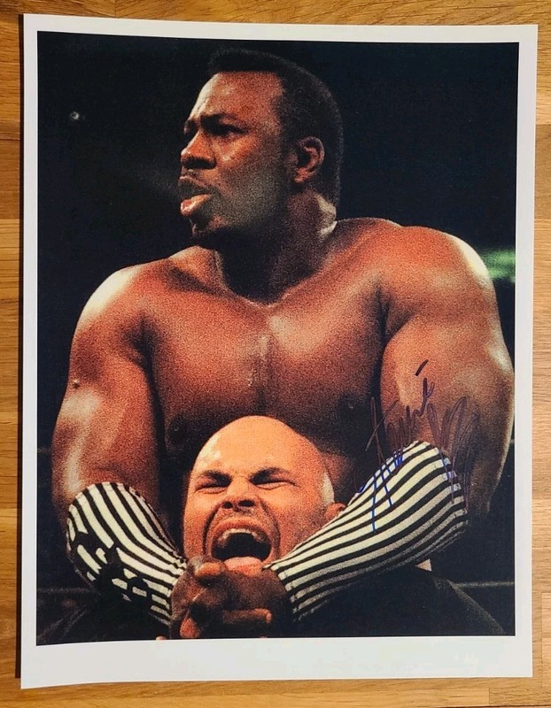 STEVIE RAY signed 8 X 10 photo WCW wrestling HARLEM HEAT
