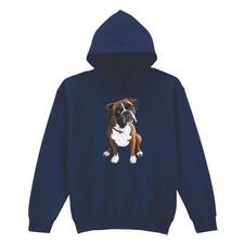 Boxer Dog Graphic Animals Kids Hoodie Childrens Hooded Jumper Pet Lover Style