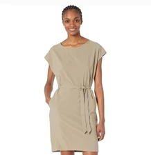 Arc'teryx Beige Tan Contenta Shift Dress W/ Side Pockets Womens Size Small