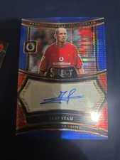 2024-25 Panini Select Jaap Stam Blue Pulsar Auto Manchester United #S-JS