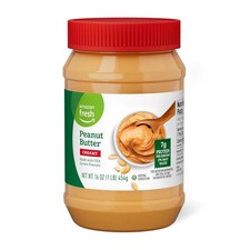 Amazon Fresh, Creamy Peanut Butter, 16 Oz (Previously Happy Belly, Packaging May