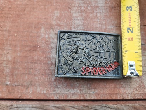 Vintage 1979 The Amazing Spider-Man Belt & Brass Buckle Lee Company Original - Picture 4 of 4