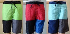 NWT O'RAGEOUS Boys' E-board color block swim Shorts,S-8,M-10/12,L-14/16,XL-18/20