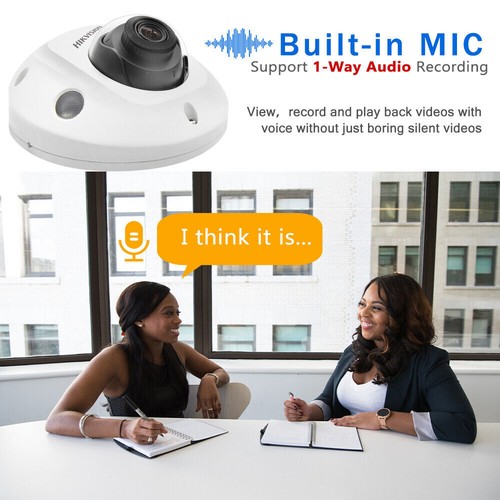 Hikvision DS-2CD2543G2-IS 4MP 2,8/2 mm AcuSense telecamera di rete a cupola microfono integrata - Foto 4 di 15