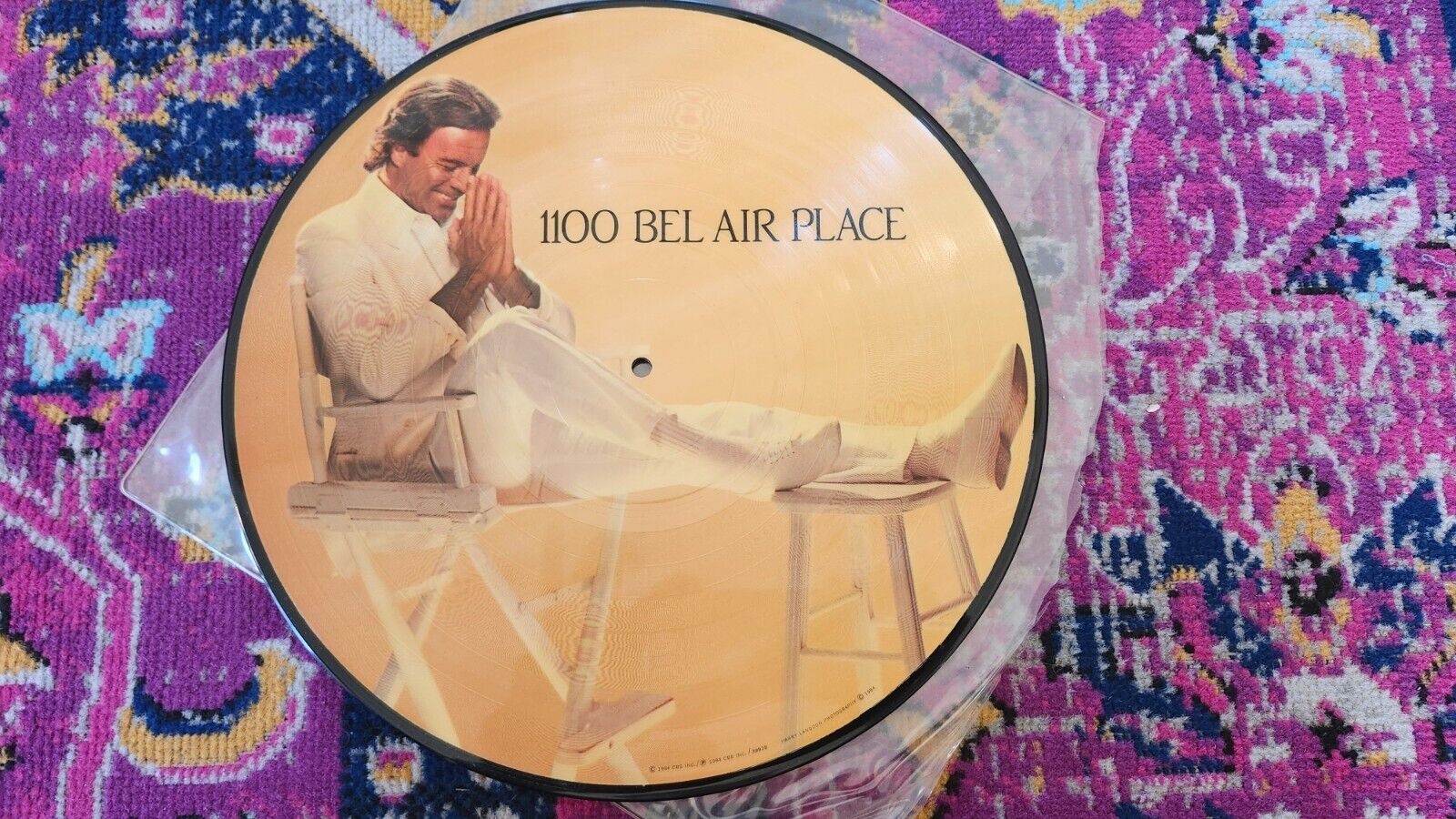 JULIO IGLESIAS 1100 Bel Air Place US PICTURE DISC LP Vinyl