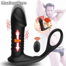 Electric Penis-Stretcher Enhancer-Scrotum-Ring-Delay-Ejaculation Women Remote