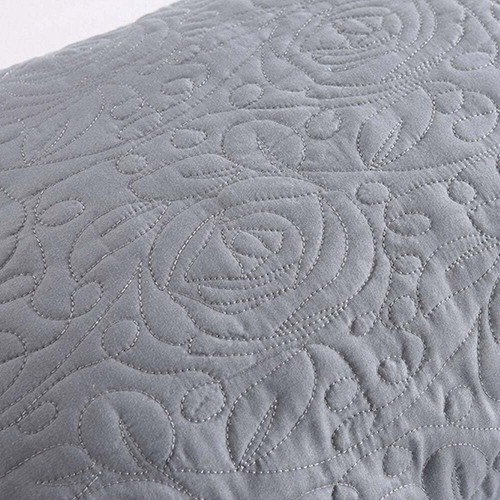 2-Piece Embroidered Pillow Shams Queen Decorative Microfiber Set Standard Size - Picture 43 of 96