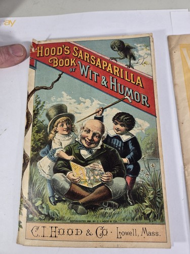 Libro de zarzaparrilla Hood's Trade Card de la década de 1880 de ingenio y humor, 32 páginas completas + - Imagen 8 de 16