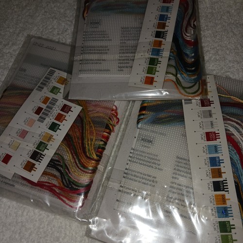 Dimensions Xmas Cross-stitch Ornaments Susan Winget &2 Love Snow Globes. 3x5 New - Picture 6 of 8