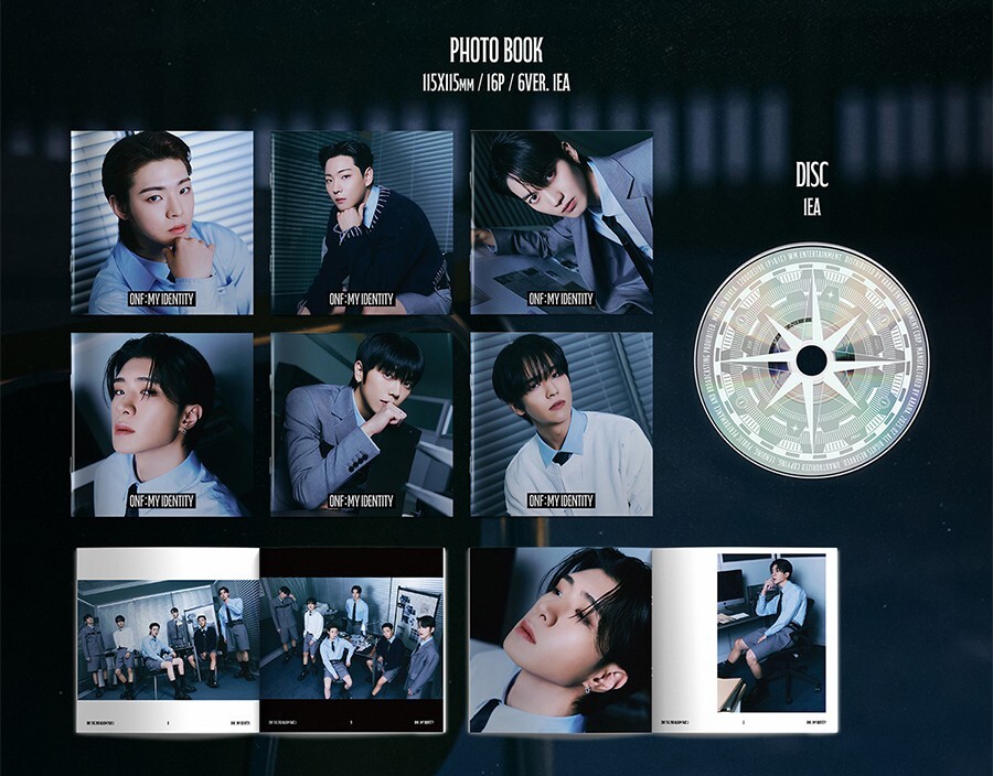 ONF MY IDENTITY Album PART.1 DIGIPACK 6 Ver SET/6CD+6 Book+