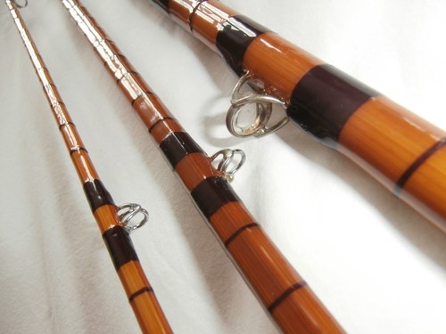 JAMES ASPINDALE "SWIFTDALE" 11 ft BUILT CANE ROD,ORIGINAL STOPPERS AND BAG - Photo 15/19