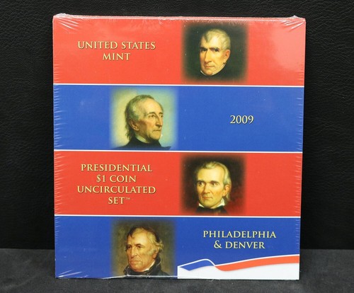 2009 P & D Presidential Dollar $1 Unc 8-Coin Set US Mint SEALED Free Shipp #883