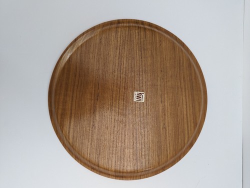 Set of 7 Round Wood Plates Platters 12" - Picture 11 of 16