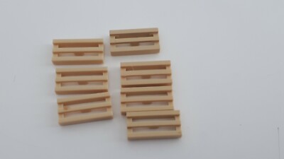 LEGO 2412 Tile Specialty 1 x 2 Grille Fliese Gitter 7 x Tan