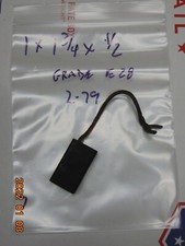  1 HELWIG CARBON MOTOR BRUSHE E28 1/2" X 1" X 1-3/4" THICK X WIDTH X HEIGHT