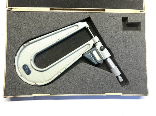 Mitutoyo 389-711-30 Digital Deep Throat Micrometer 0-1"/0.00005" Resolution