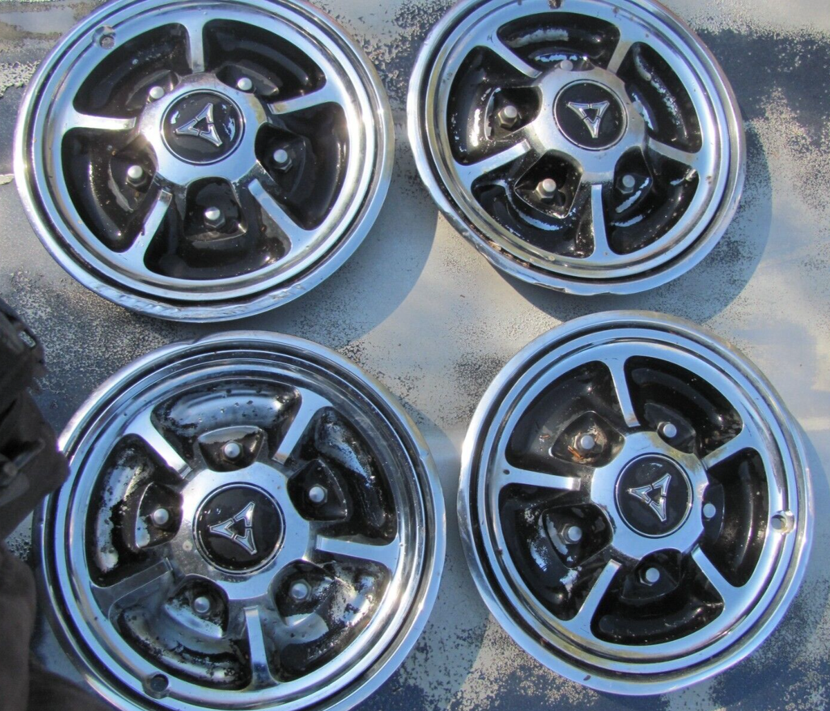 1968, 1969, 1970 DODGE CHARGER DART MAG WHEEL COVER HUB CAP SET