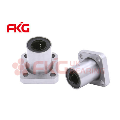 2pcs LMK12UU 12mm Square Flange Type Linear Bearing Ball Bushing 12x21x30mm