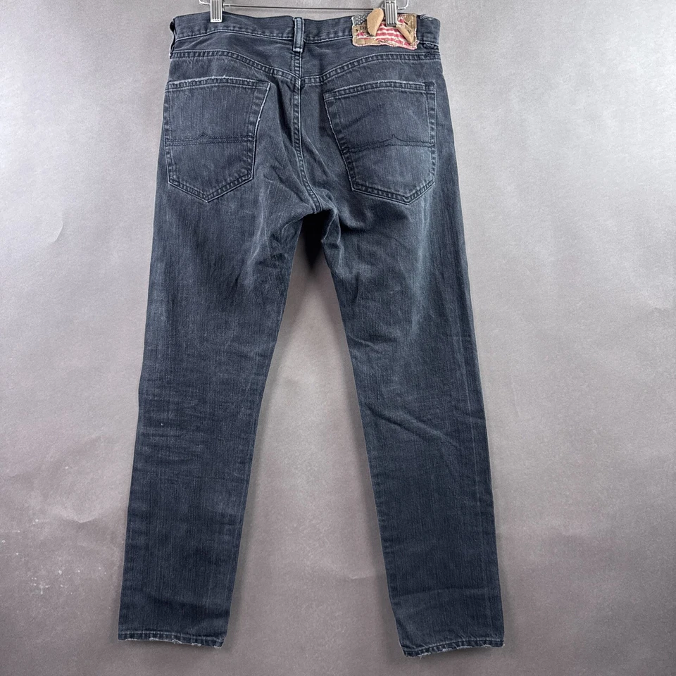 Pantalones de mezclilla para hombre Denim Supply 32x32 negros Ralph Lauren pantalones de mezclilla ajustados descoloridos ropa de trabajo Foto 3 de 4